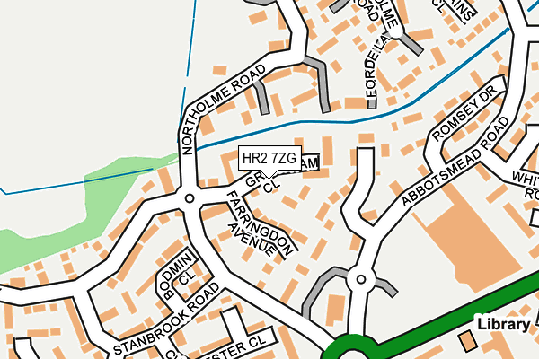 HR2 7ZG map - OS OpenMap – Local (Ordnance Survey)