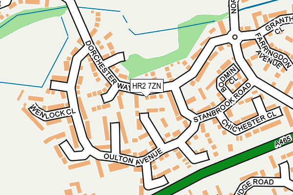 HR2 7ZN map - OS OpenMap – Local (Ordnance Survey)
