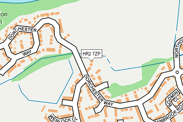 HR2 7ZP map - OS OpenMap – Local (Ordnance Survey)