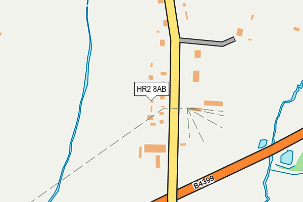 HR2 8AB map - OS OpenMap – Local (Ordnance Survey)