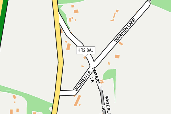 HR2 8AJ map - OS OpenMap – Local (Ordnance Survey)