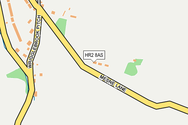 HR2 8AS map - OS OpenMap – Local (Ordnance Survey)