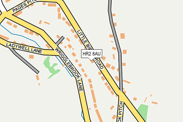 HR2 8AU map - OS OpenMap – Local (Ordnance Survey)