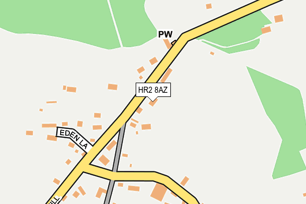 HR2 8AZ map - OS OpenMap – Local (Ordnance Survey)