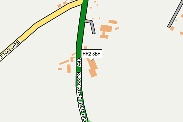HR2 8BH map - OS OpenMap – Local (Ordnance Survey)