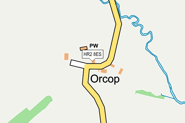 HR2 8ES map - OS OpenMap – Local (Ordnance Survey)