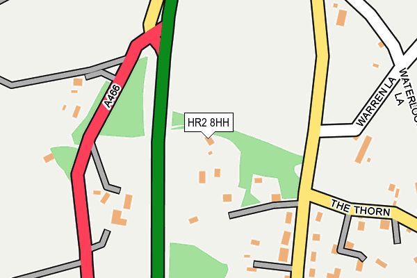 HR2 8HH map - OS OpenMap – Local (Ordnance Survey)