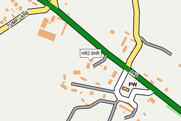 HR2 8HR map - OS OpenMap – Local (Ordnance Survey)