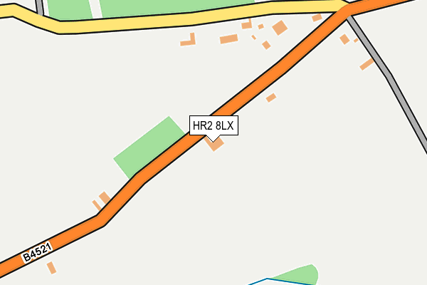 HR2 8LX map - OS OpenMap – Local (Ordnance Survey)