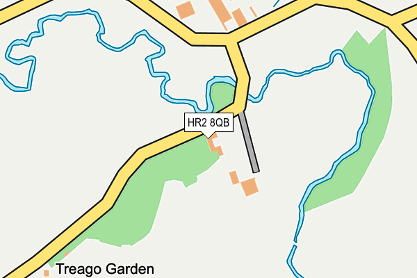 HR2 8QB map - OS OpenMap – Local (Ordnance Survey)