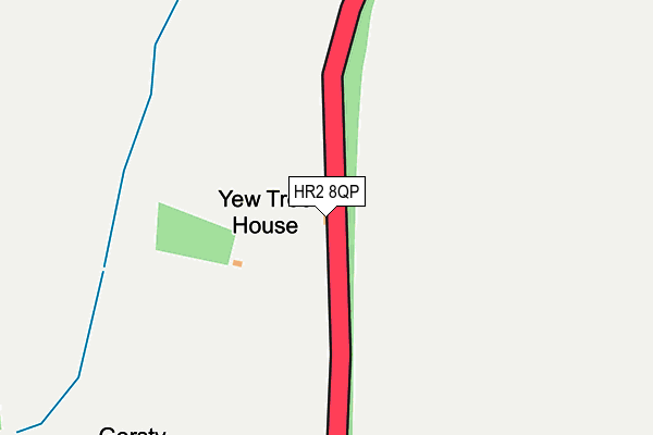 HR2 8QP map - OS OpenMap – Local (Ordnance Survey)