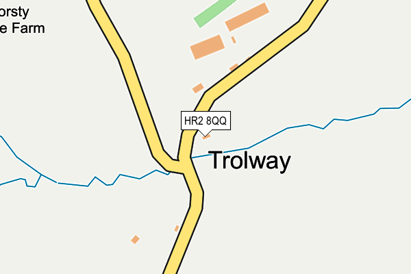 HR2 8QQ map - OS OpenMap – Local (Ordnance Survey)