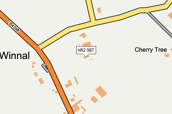 HR2 9BT map - OS OpenMap – Local (Ordnance Survey)