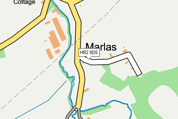 HR2 9DS map - OS OpenMap – Local (Ordnance Survey)