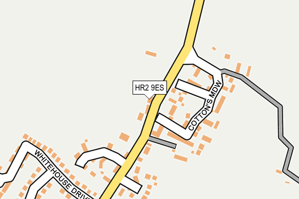 HR2 9ES map - OS OpenMap – Local (Ordnance Survey)