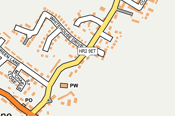 HR2 9ET map - OS OpenMap – Local (Ordnance Survey)