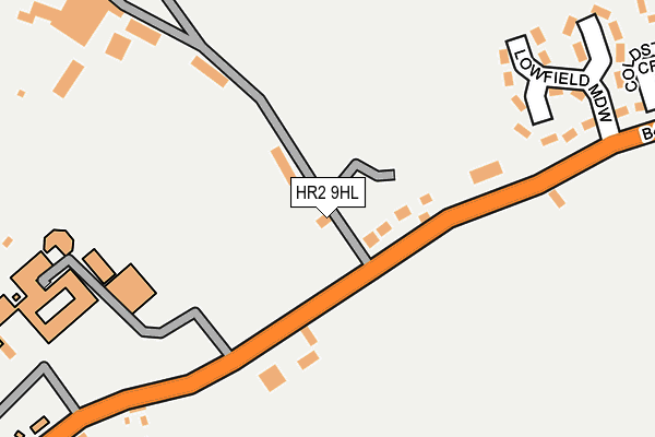 HR2 9HL map - OS OpenMap – Local (Ordnance Survey)