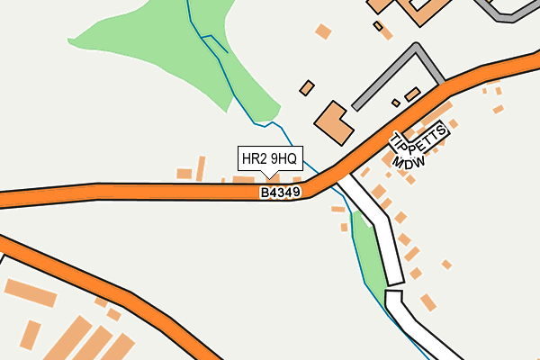 HR2 9HQ map - OS OpenMap – Local (Ordnance Survey)