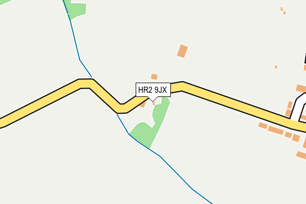 HR2 9JX map - OS OpenMap – Local (Ordnance Survey)