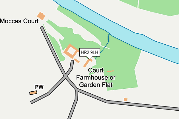 HR2 9LH map - OS OpenMap – Local (Ordnance Survey)