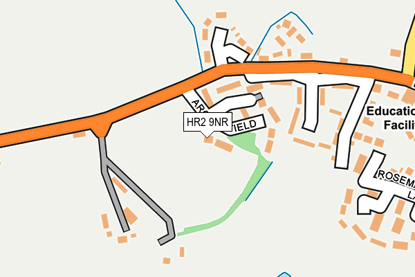 HR2 9NR map - OS OpenMap – Local (Ordnance Survey)