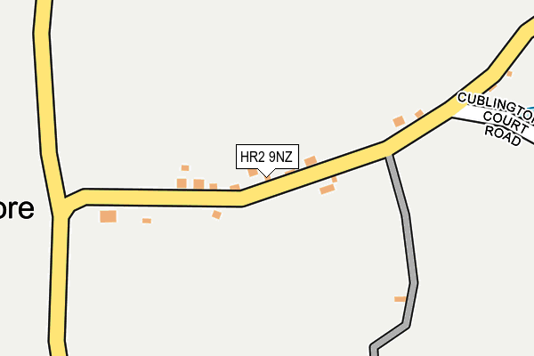 HR2 9NZ map - OS OpenMap – Local (Ordnance Survey)