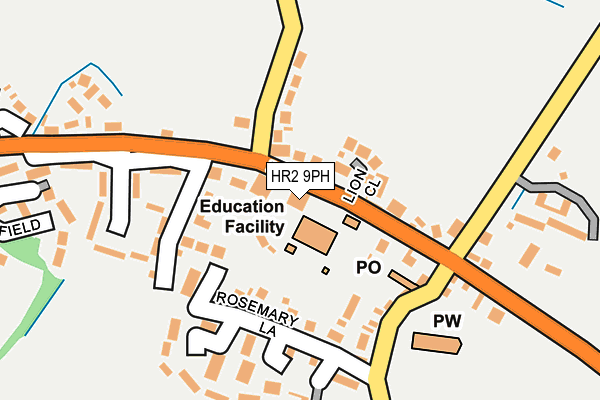 HR2 9PH map - OS OpenMap – Local (Ordnance Survey)