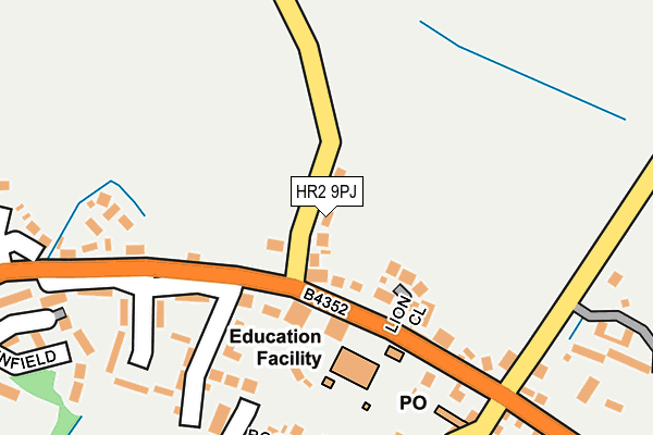 HR2 9PJ map - OS OpenMap – Local (Ordnance Survey)