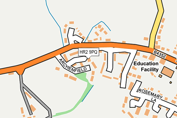 HR2 9PQ map - OS OpenMap – Local (Ordnance Survey)