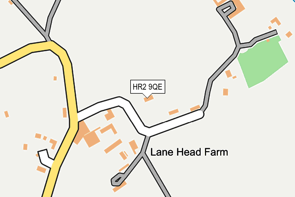 HR2 9QE map - OS OpenMap – Local (Ordnance Survey)