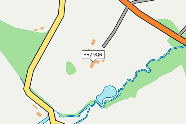 HR2 9QR map - OS OpenMap – Local (Ordnance Survey)