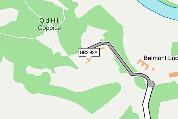 HR2 9SA map - OS OpenMap – Local (Ordnance Survey)