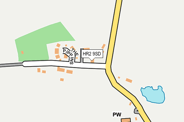 HR2 9SD map - OS OpenMap – Local (Ordnance Survey)