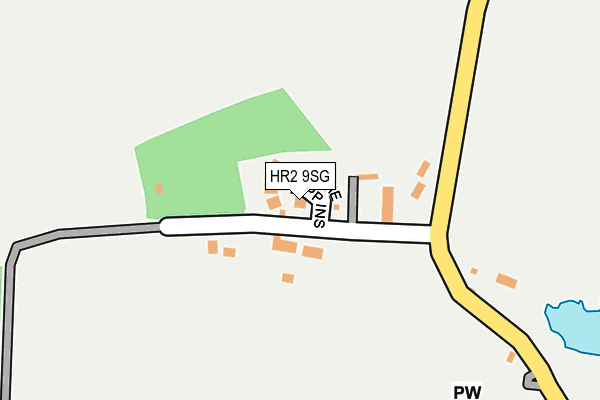 HR2 9SG map - OS OpenMap – Local (Ordnance Survey)