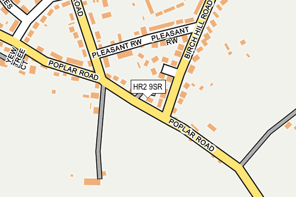 HR2 9SR map - OS OpenMap – Local (Ordnance Survey)