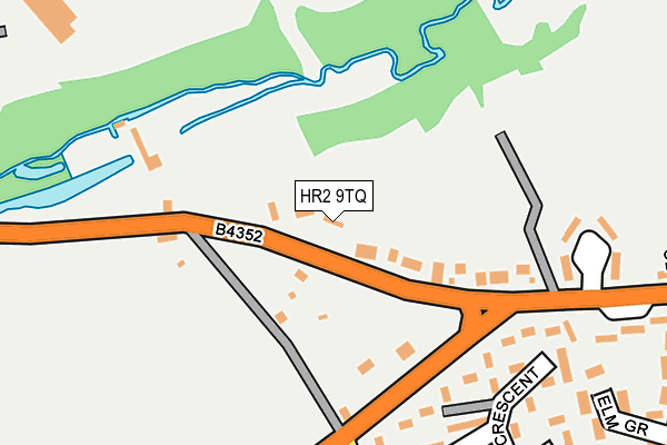 HR2 9TQ map - OS OpenMap – Local (Ordnance Survey)