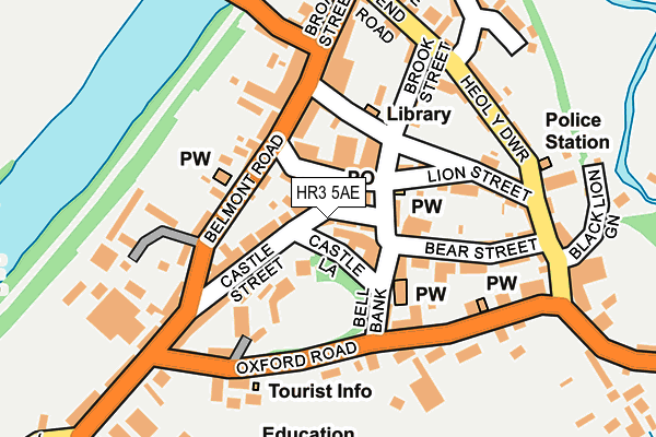 HR3 5AE map - OS OpenMap – Local (Ordnance Survey)