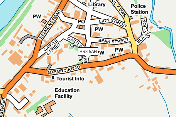 HR3 5AH map - OS OpenMap – Local (Ordnance Survey)