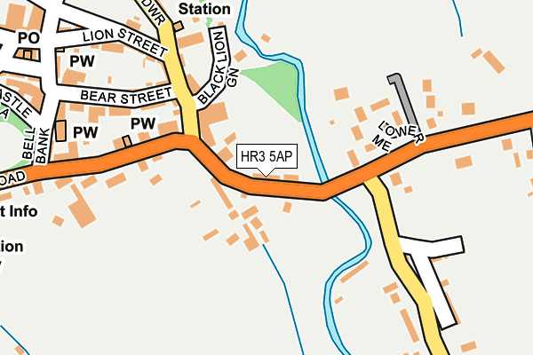 HR3 5AP map - OS OpenMap – Local (Ordnance Survey)