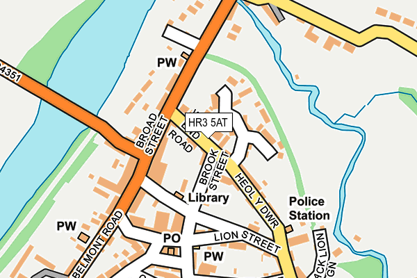 HR3 5AT map - OS OpenMap – Local (Ordnance Survey)