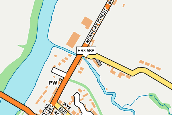 HR3 5BB map - OS OpenMap – Local (Ordnance Survey)