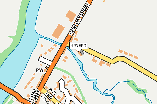 HR3 5BD map - OS OpenMap – Local (Ordnance Survey)