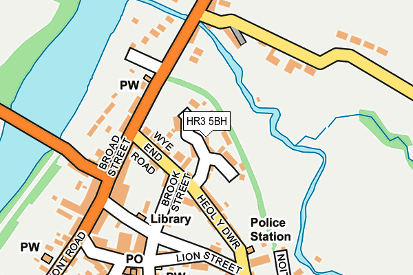 HR3 5BH map - OS OpenMap – Local (Ordnance Survey)