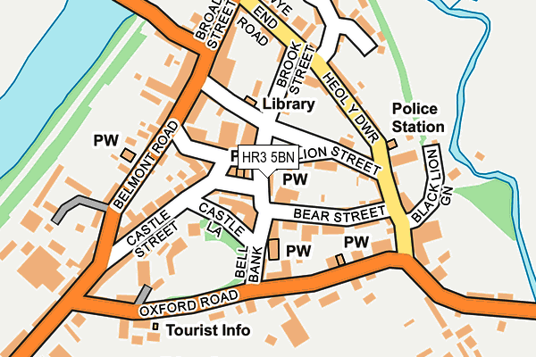 HR3 5BN map - OS OpenMap – Local (Ordnance Survey)
