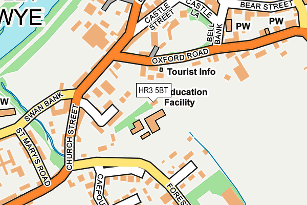 HR3 5BT map - OS OpenMap – Local (Ordnance Survey)