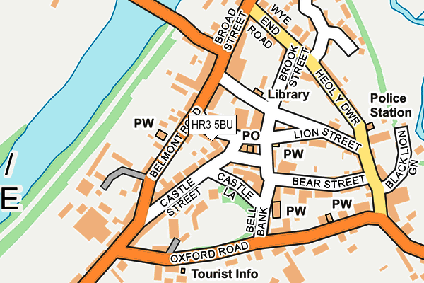 HR3 5BU map - OS OpenMap – Local (Ordnance Survey)