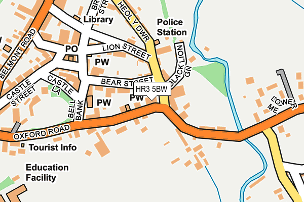 HR3 5BW map - OS OpenMap – Local (Ordnance Survey)