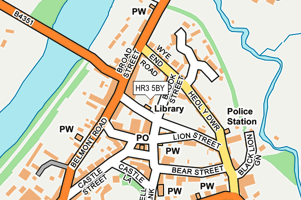 HR3 5BY map - OS OpenMap – Local (Ordnance Survey)