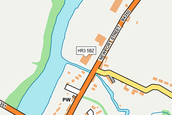 HR3 5BZ map - OS OpenMap – Local (Ordnance Survey)