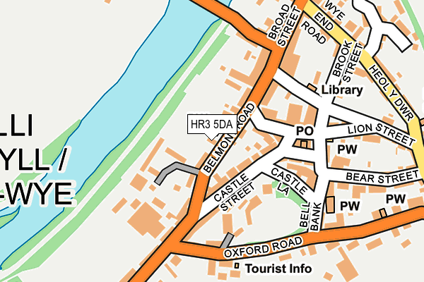 HR3 5DA map - OS OpenMap – Local (Ordnance Survey)